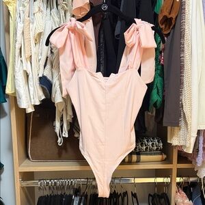 pink rose bodysuit size XS